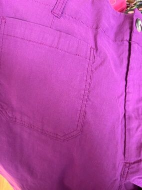 Anthropologie Maeve Collette Pants in Fuchsia Size 34, NWT
